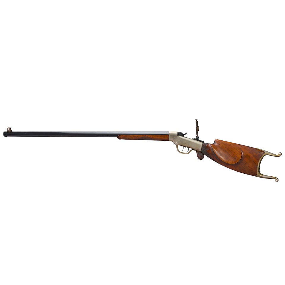 A MARLIN-BALLARD NO. 6 1/2 SCHUETZEN RIFLE, - 3