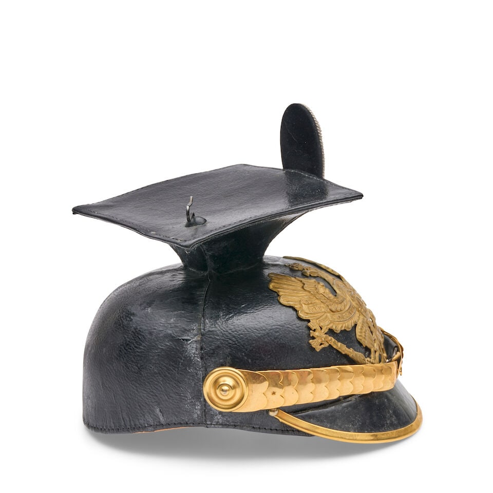 AN IMPERIAL GERMAN MODEL 1889 ULANAN (LANCER) OFFICER'S TSCHAPKA. - 4