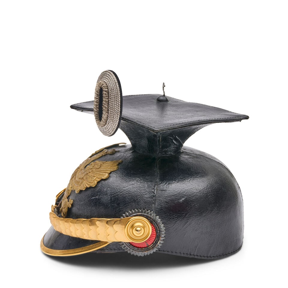 AN IMPERIAL GERMAN MODEL 1889 ULANAN (LANCER) OFFICER'S TSCHAPKA. - 6