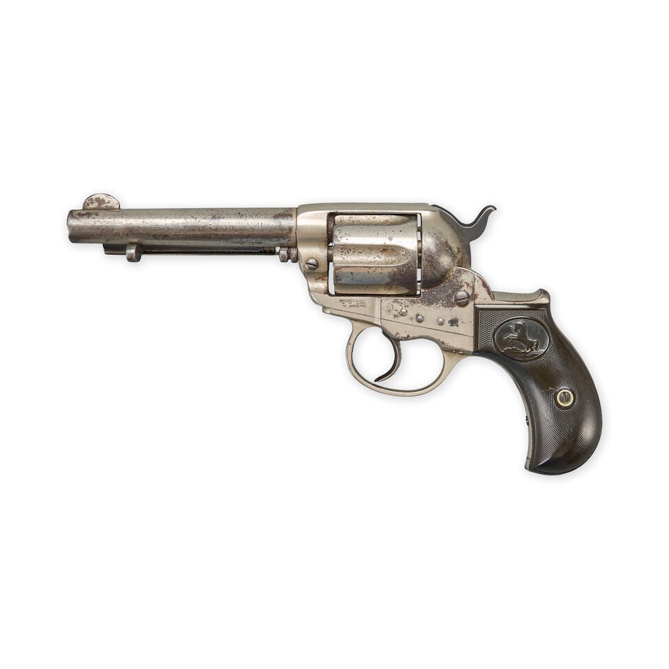 A COLT MODEL 1877 'THUNDERER' DOUBLE ACTION REVOLVER, - 2