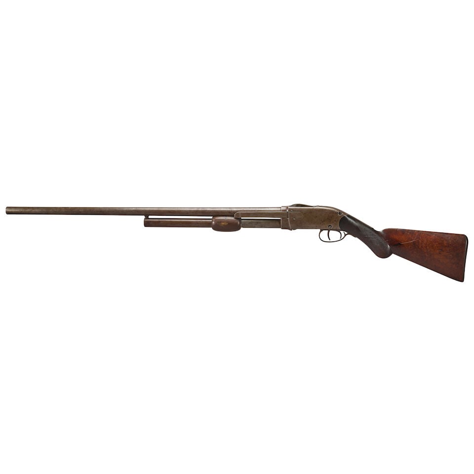 A SPENCER ARMS MODEL 1882 PUMP-ACTION SHOTGUN, - 3