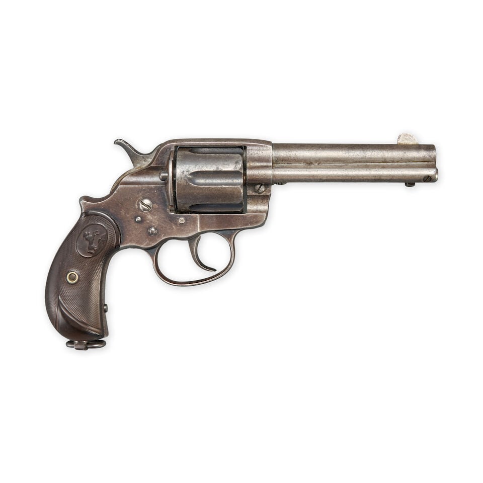 A COLT MODEL 1878 FRONTIER SIX SHOOTER DOUBLE ACTION REVOLVER, (1 of 4)