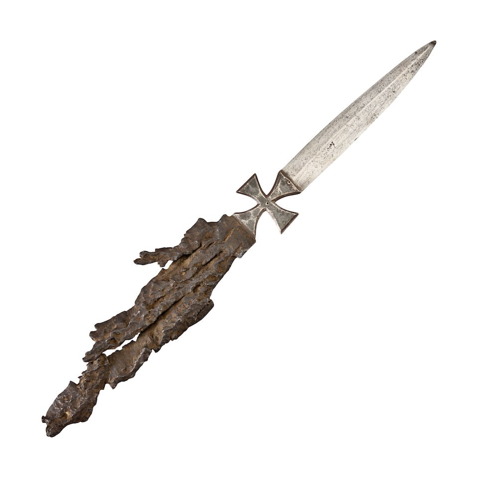 A WWI TRENCH ART DAGGER. (1 of 2)