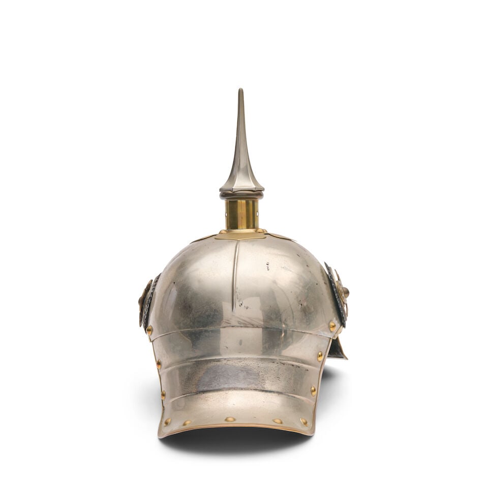 AN IMPERIAL GERMAN MODEL 1867 KURASSIER OFFICER'S HELMET. - 6