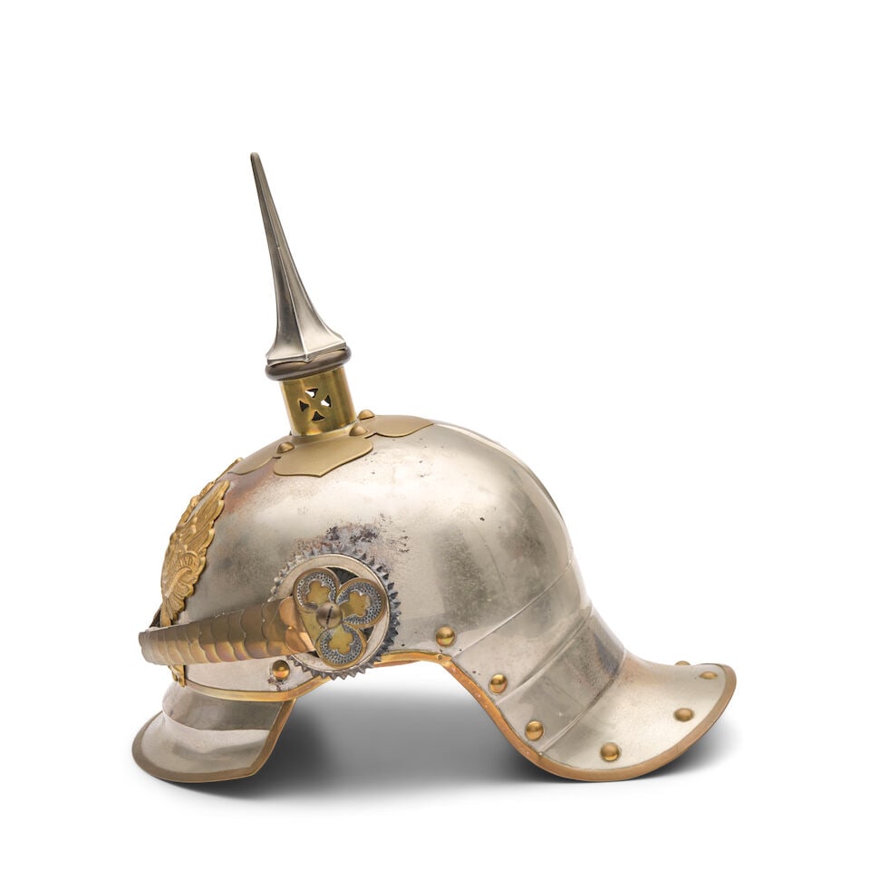 AN IMPERIAL GERMAN MODEL 1867 KURASSIER OFFICER'S HELMET. - 7