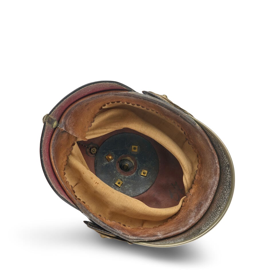 AN IMPERIAL GERMAN OFFICER'S PICKELHAUBE HELMET. - 2