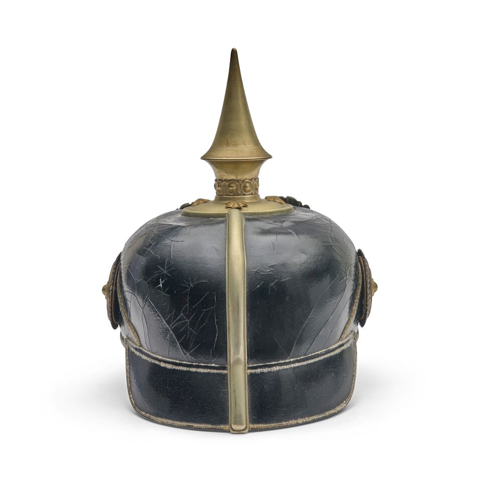 AN IMPERIAL GERMAN OFFICER'S PICKELHAUBE HELMET. - 5