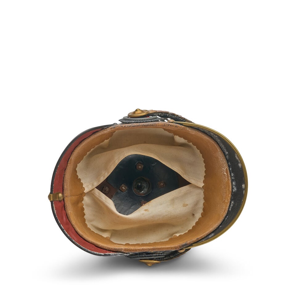 AN IMPERIAL GERMAN OFFICER'S PICKELHAUBE HELMET. - 2