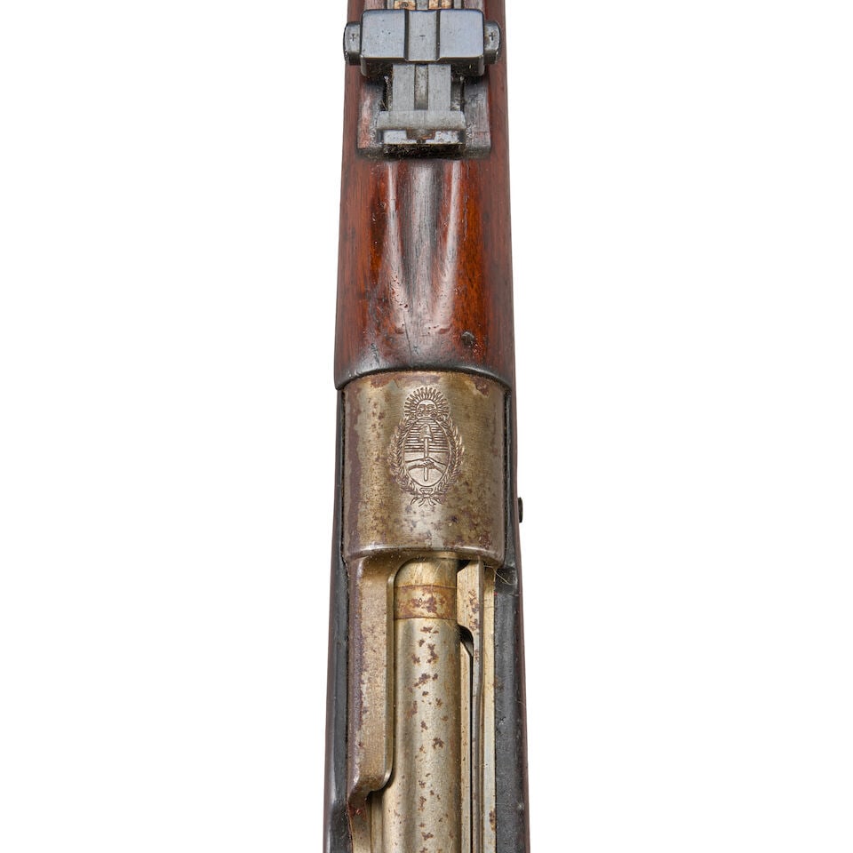 AN ARGENTINE MODEL 1909 BOLT ACTION INFANTRY RIFLE, Curio or Relic firearm - 4