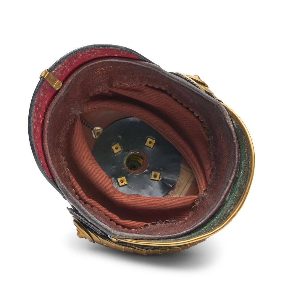 AN IMPERIAL GERMAN OFFICER'S PICKELHAUBE HELMET. - 2