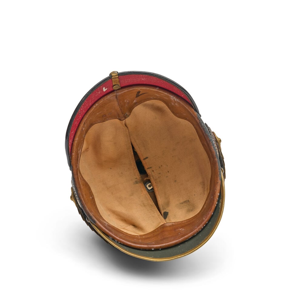AN IMPERIAL GERMAN LANDWEHR OFFICER'S PIKELHAUBE HELMET. - 3