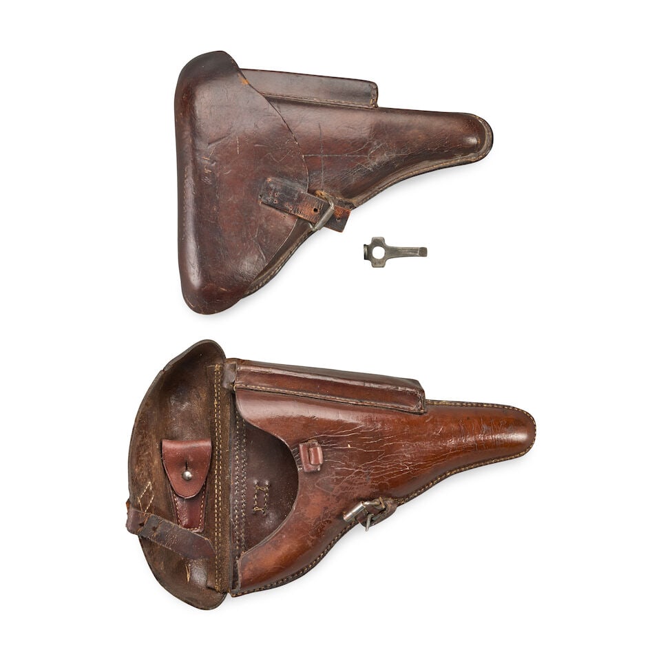A WORLD WAR I DWM P.08 LUGER PISTOL AND HOLSTER, Curio or Relic firearm - 5
