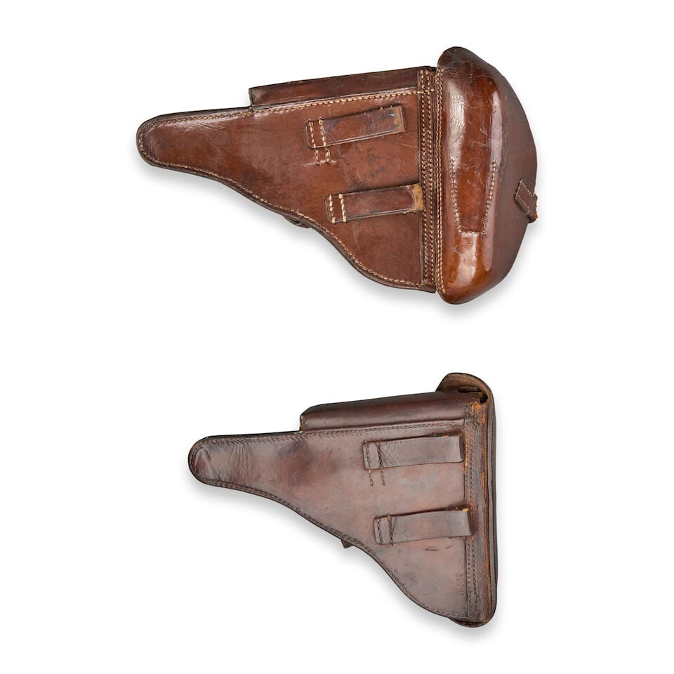 A WORLD WAR I DWM P.08 LUGER PISTOL AND HOLSTER, Curio or Relic firearm - 6