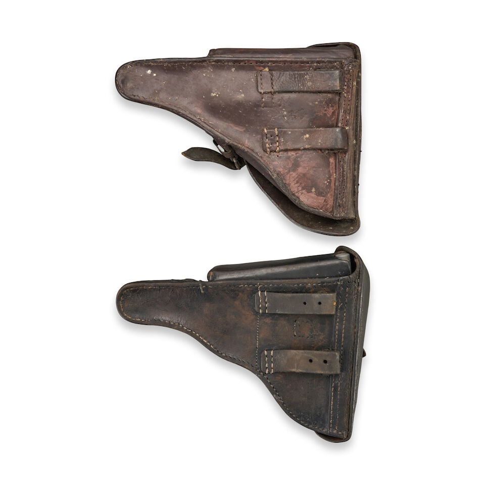 A WORLD WAR I DWM P.08 LUGER PISTOL AND HOLSTER, Curio or Relic firearm - 6