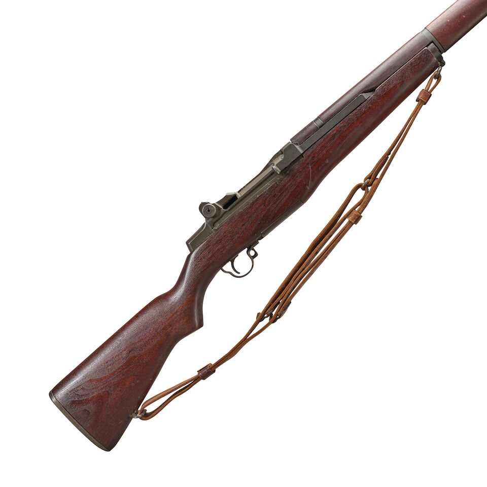 A SPRINGFIELD ARMORY M1 GARAND RIFLE. Curio or Relic firearm (1 of 3)