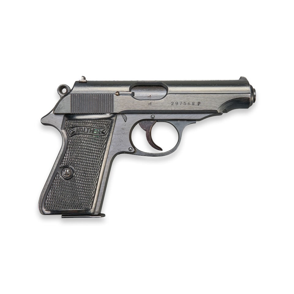 A WORLD WAR II WALTHER MODEL PP PISTOL WITH GERMAN MILITARY MARKINGS AND HOLSTER. Curio or Relic...