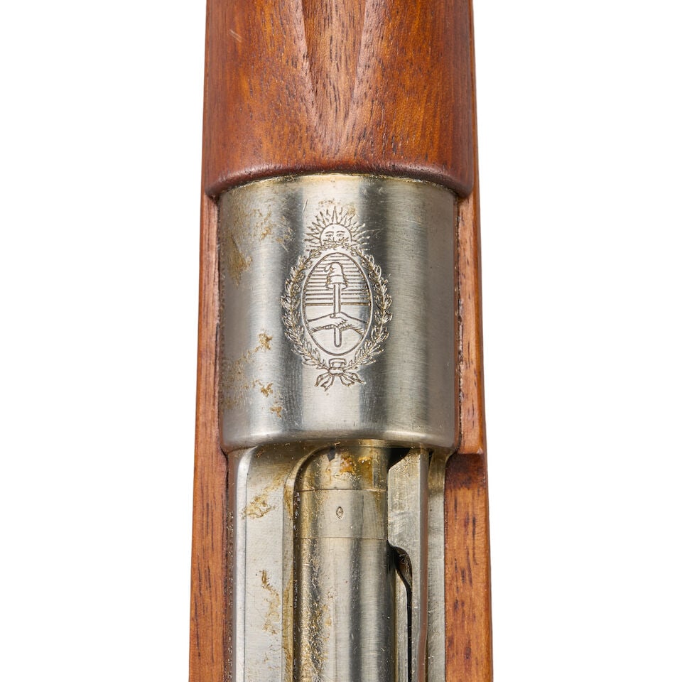 AN ARGENTINE MODEL 1909 BOLT ACTION INFANTRY RIFLE, Curio or Relic firearm - 4