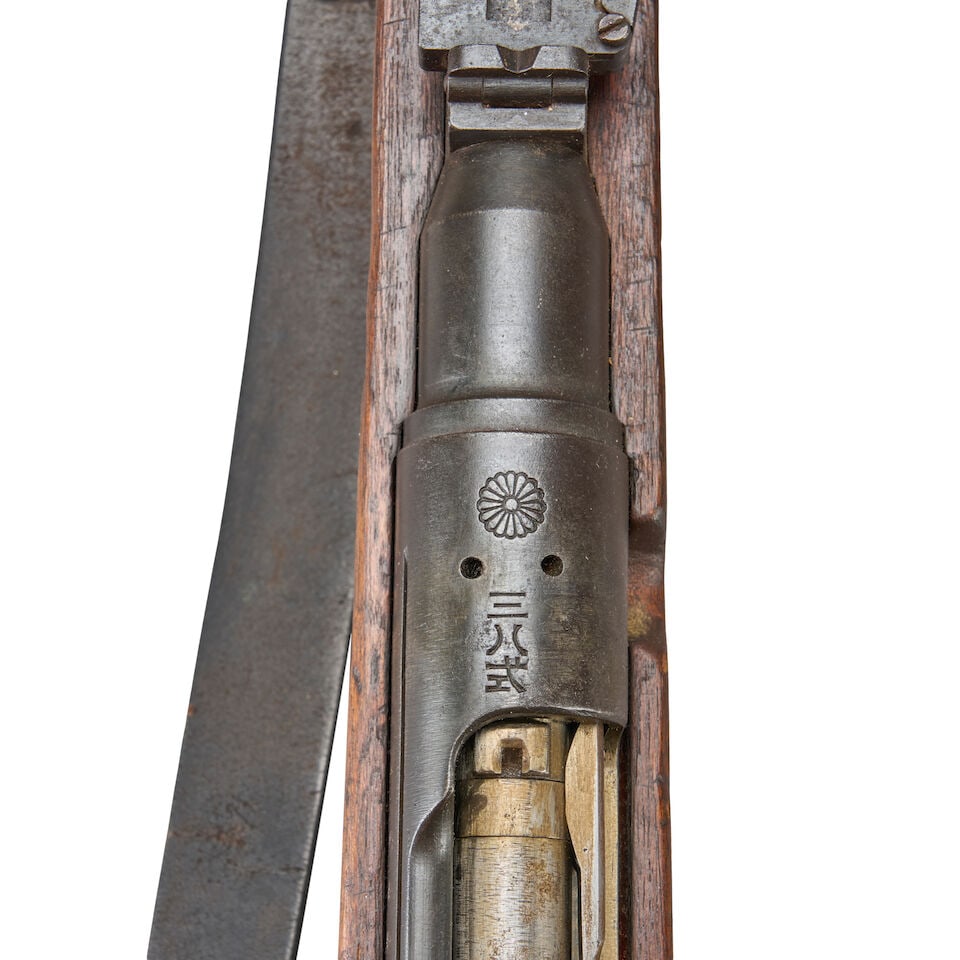 A WORLD WAR II-ERA JAPANESE TYPE 38 ARISAKA BOLT ACTION RIFLE, Curio or Relic firearm - 4