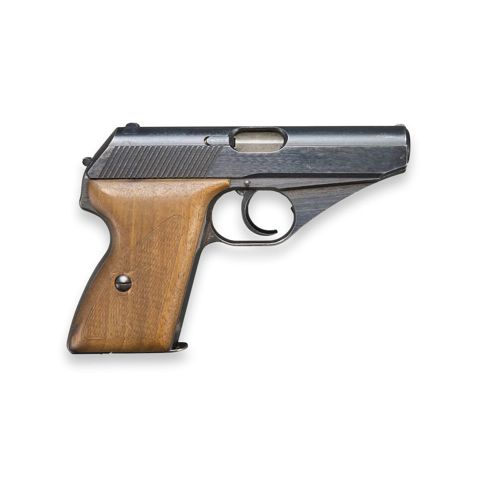 A WORLD WAR II MAUSER MODEL HSc PISTOL WITH GERMAN MILITARY MARKINGS AND HOLSTER. Curio or Relic...