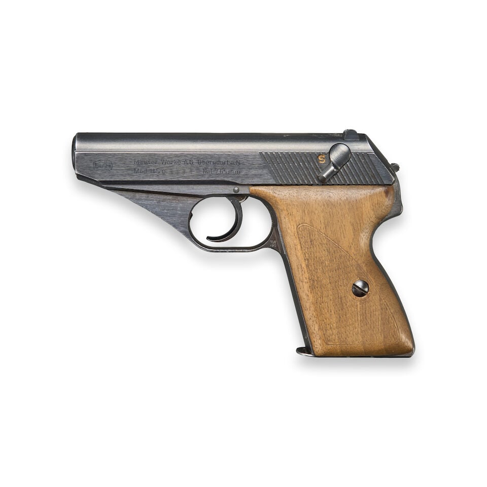 A WORLD WAR II MAUSER MODEL HSc PISTOL WITH GERMAN MILITARY MARKINGS AND HOLSTER. Curio or Relic... - 2