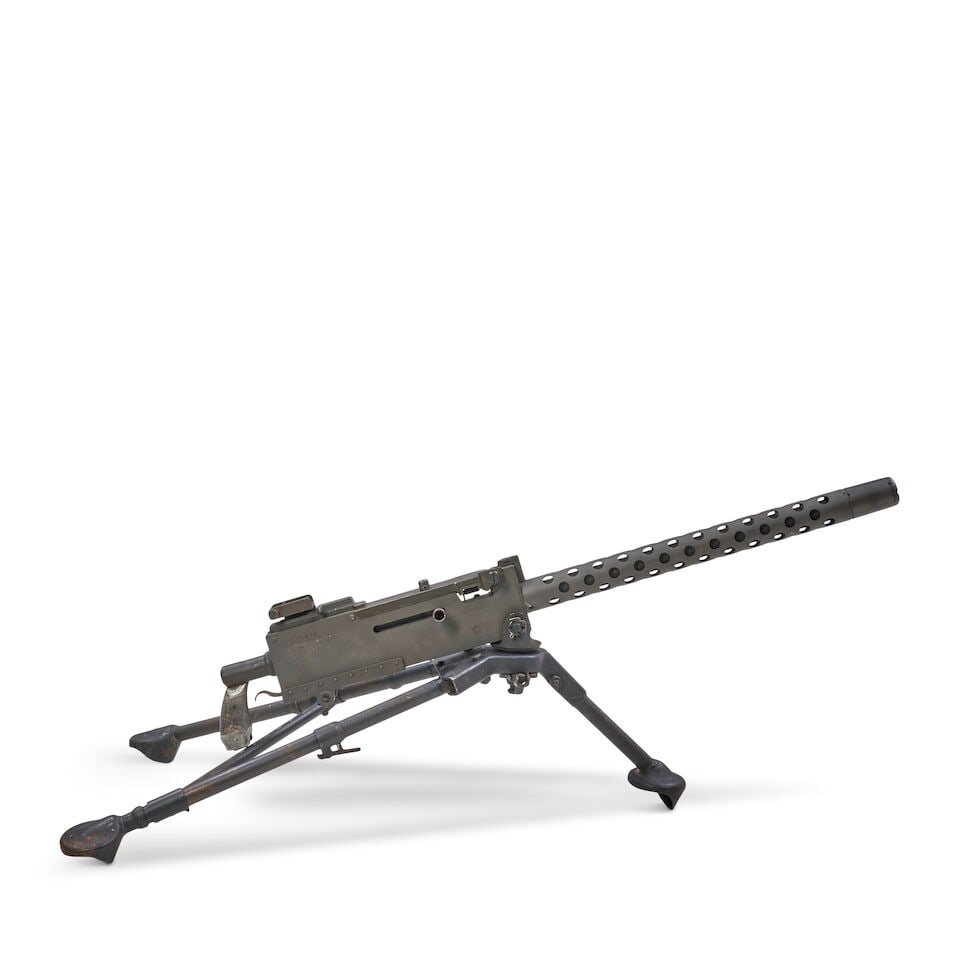 AN INERT IMA BROWNING DISPLAY MODEL 1919A4 WITH TRIPOD. (1 of 4)