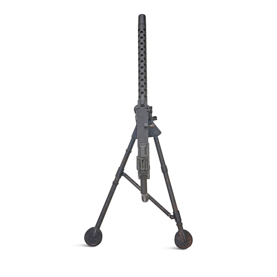 AN INERT IMA BROWNING DISPLAY MODEL 1919A4 WITH TRIPOD. - 3