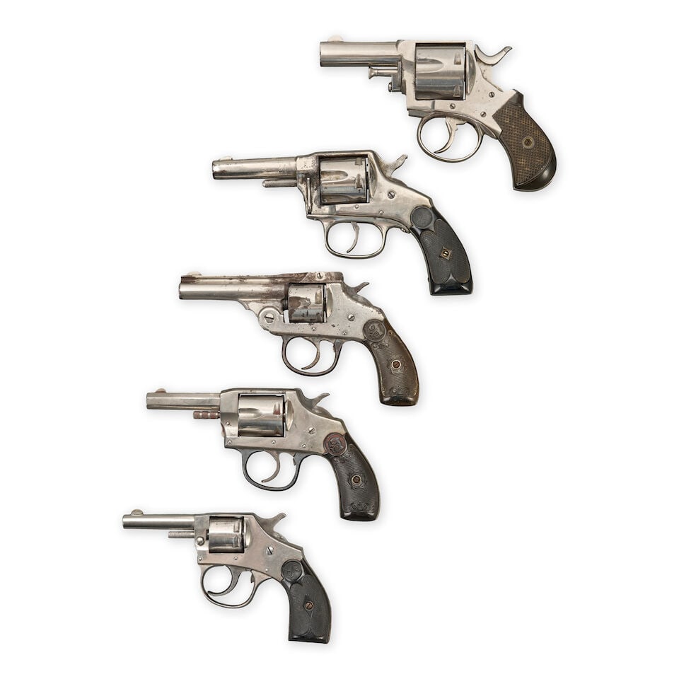 FIVE LATE 19TH/EARLY 20TH CENTURY AMERICAN POCKET REVOLVERS. Curio or Relic firearm - 2