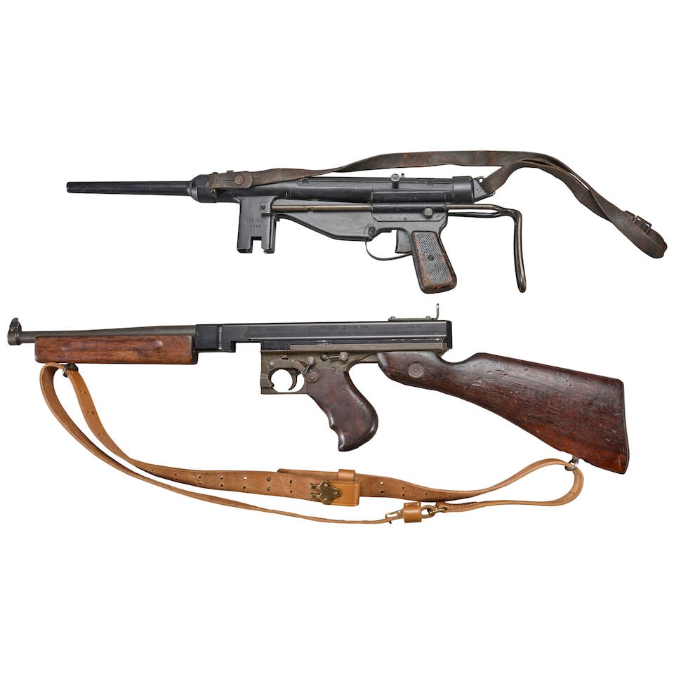 TWO INERT WORLD WAR II AMERICAN FIREARMS. - 2