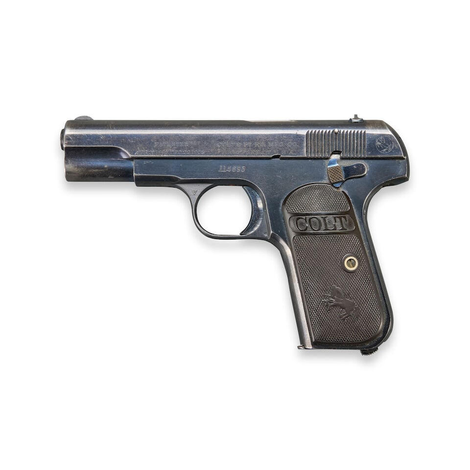 A PRE-WORLD WAR I COLT MODEL 1903 HAMMERLESS POCKET PISTOL, Curio or Relic firearm - 2