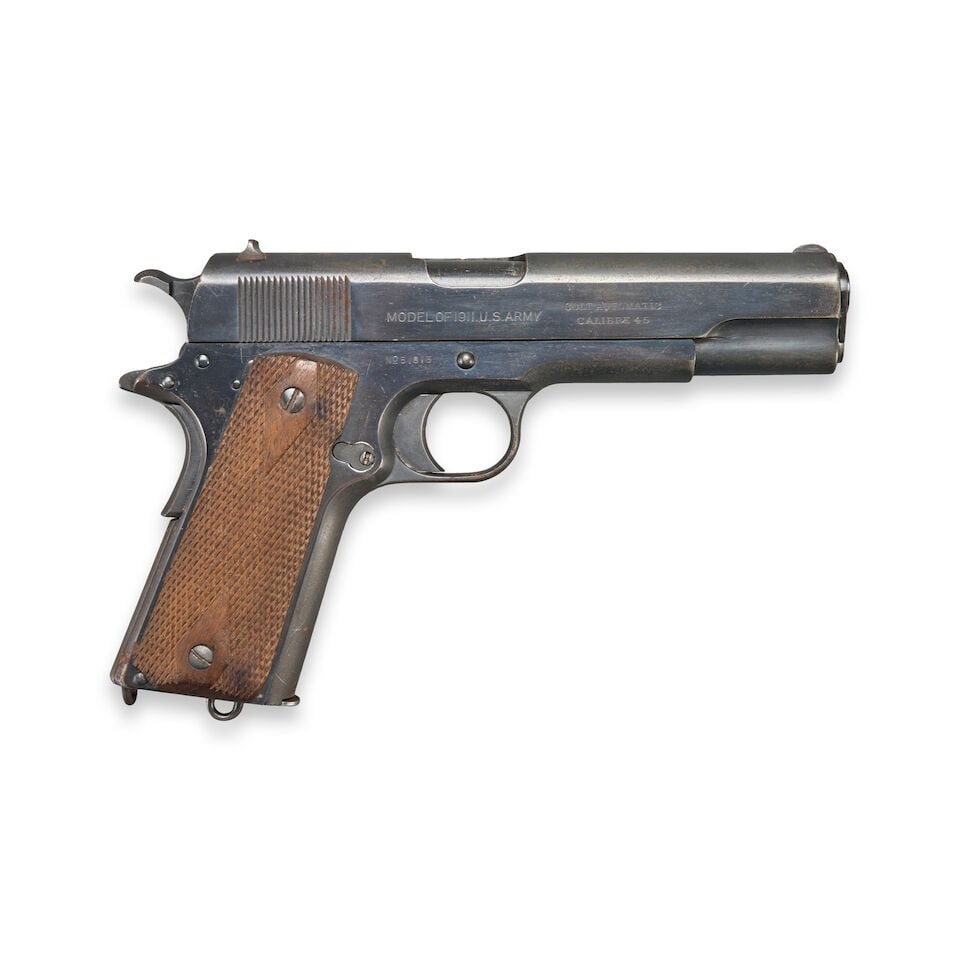 A PRE-WORLD WAR I COLT MODEL 1911 PISTOL, Curio or Relic firearm (1 of 2)