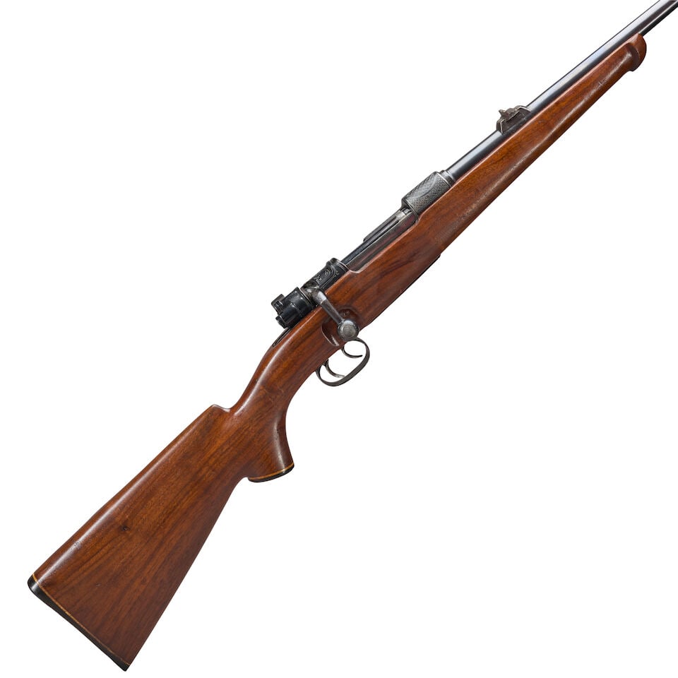 A MAUSER-TYPE BOLT ACTION SPORTING RIFLE. Curio or Relic firearm (1 of 3)