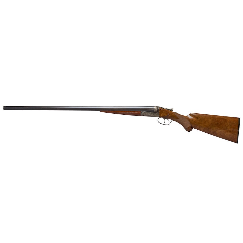AN A.H. FOX GRADE 'A' SIDE BY SIDE 12 GAUGE SHOTGUN, Curio or Relic firearm - 3