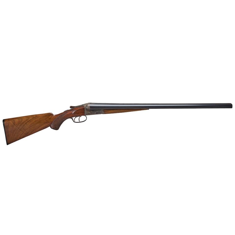 AN A.H. FOX GRADE 'A' SIDE BY SIDE 12 GAUGE SHOTGUN, Curio or Relic firearm - 2
