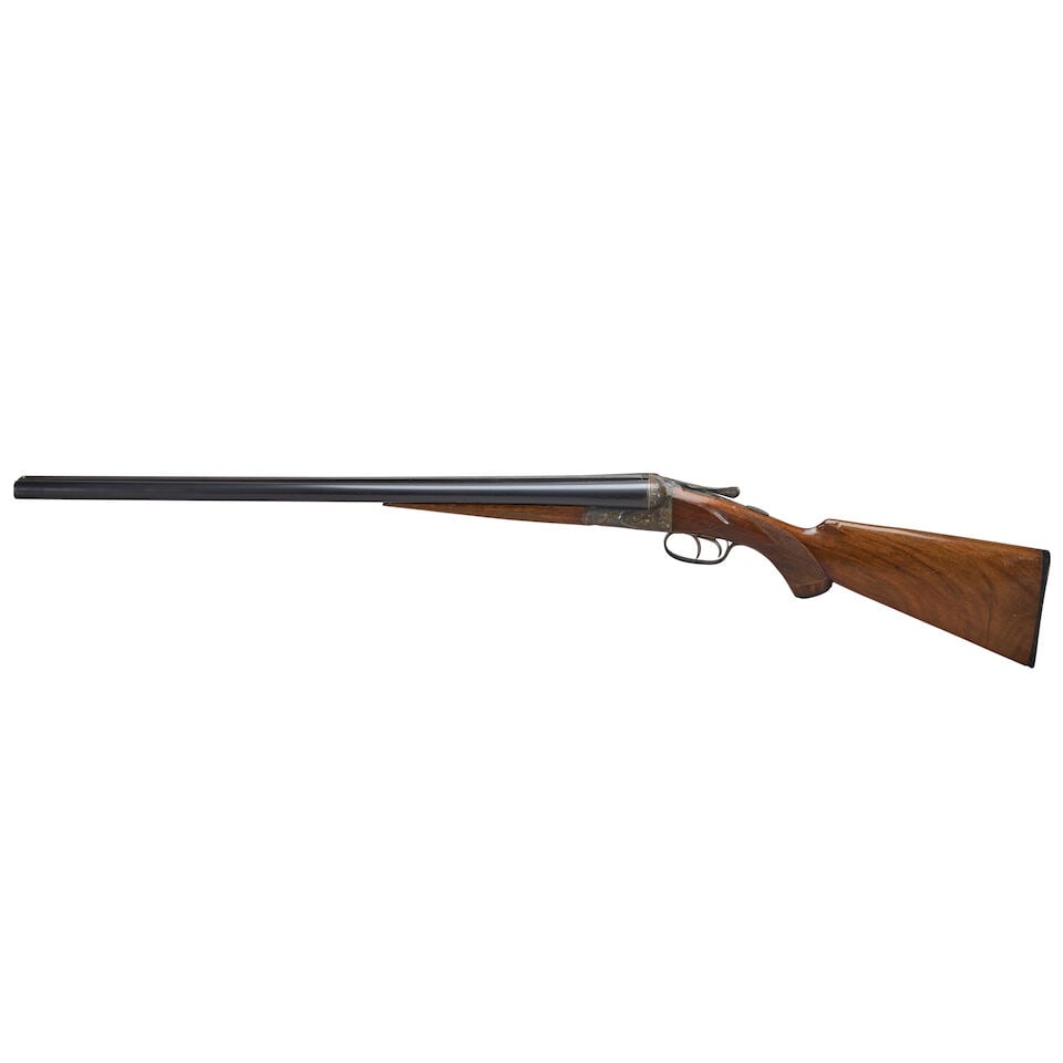 AN A.H. FOX GRADE 'A' SIDE BY SIDE 12 GAUGE SHOTGUN, Curio or Relic firearm - 3