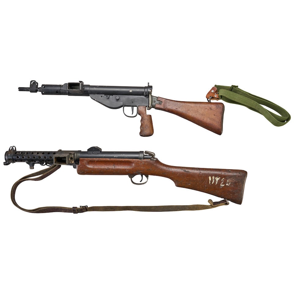 TWO INERT WORLD WAR II BRITISH FIREARMS. - 2