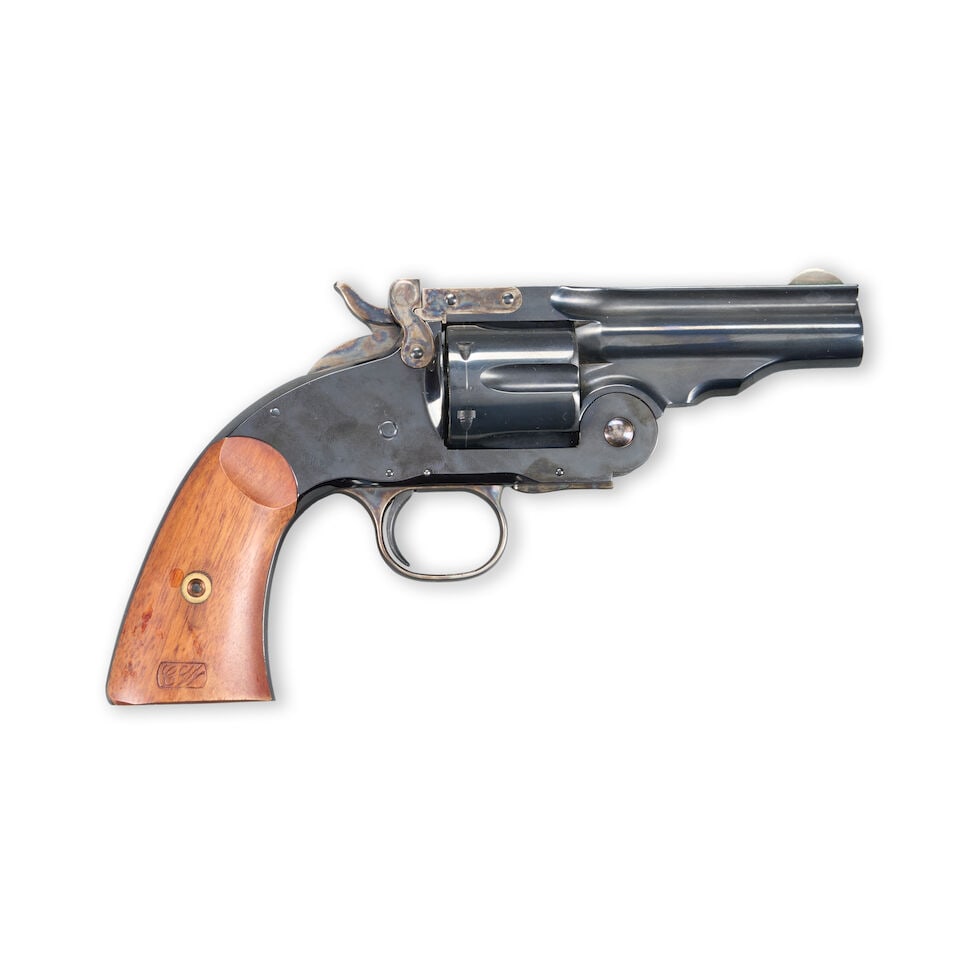 A NAVY ARMS REPRODUCTION 1875 SCHOFIELD REVOLVER. Modern firearm (1 of 2)