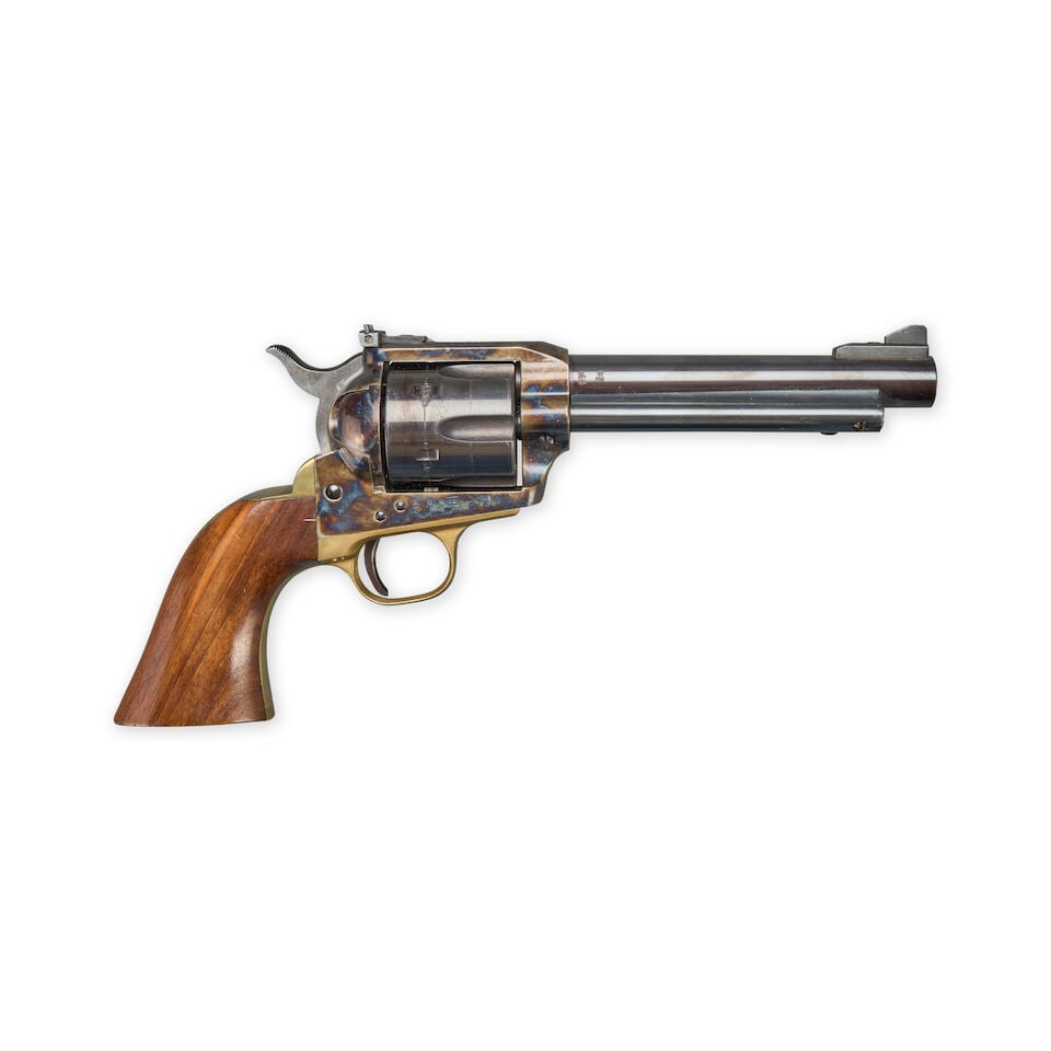 AN UBERTI REPRODUCTION COLT 1873 SINGLE-ACTION REVOLVER. Modern firearm (1 of 2)