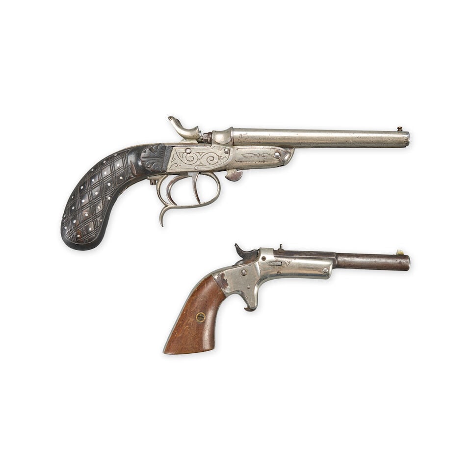 TWO EARLY 20TH CENTURY PISTOLS. Curio or Relic firearm (1 of 2)