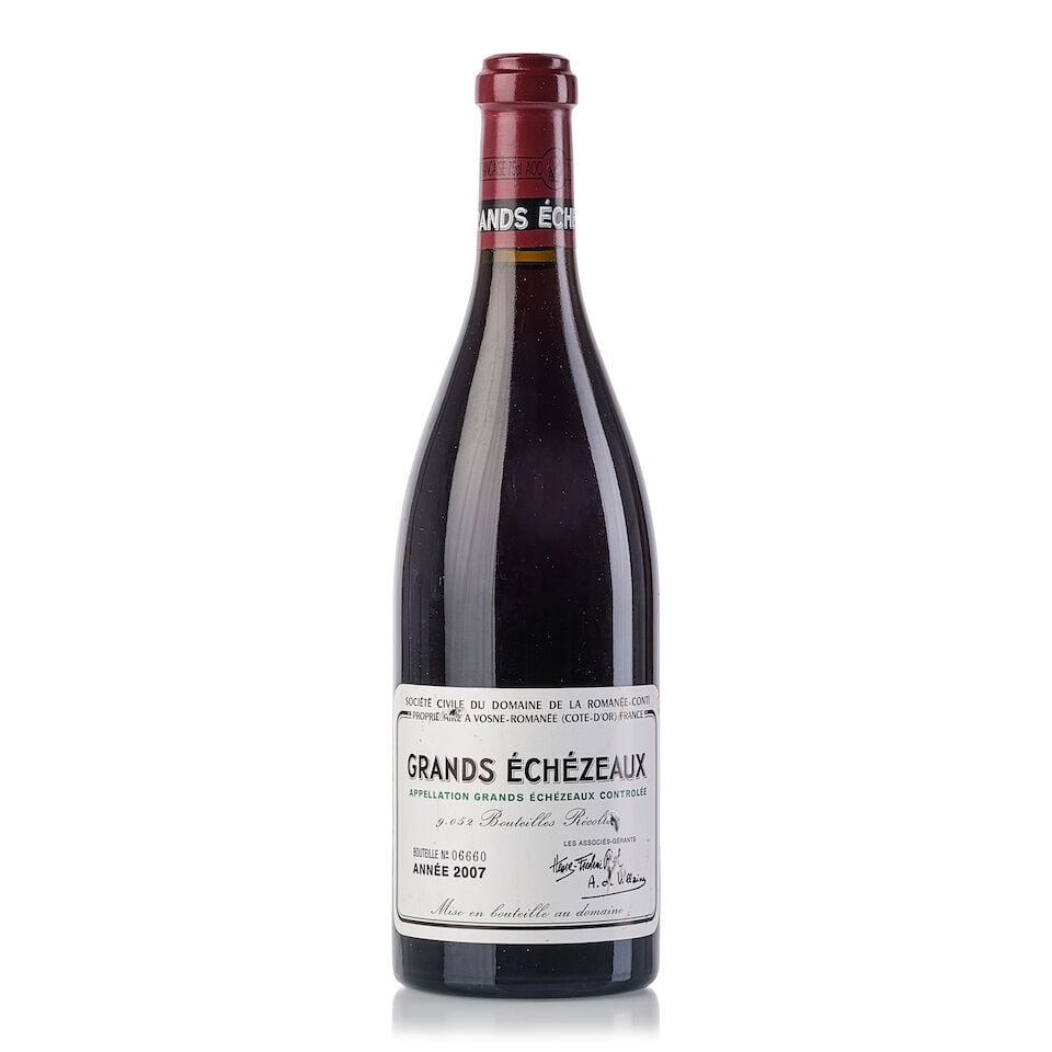 Domaine de la Romanée-Conti Grands Echézeaux, 2007 (1x 750ml): Domaine de la Romanée-Conti Grands Echézeaux, 2007 (1x 750ml) Region: Burgundy Label: slightly damp-stained, nicked For further information on this lot please visit Bonhams.com For further