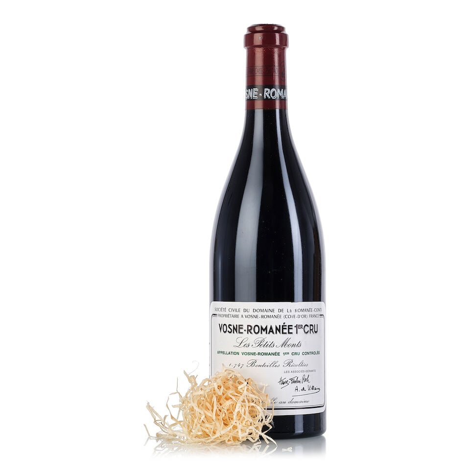 Domaine de la Romanée-Conti Vosne Romanée Les Petits Monts, 2018 (1x 750ml): Domaine de la Romanée-Conti Vosne Romanée Les Petits Monts, 2018 (1x 750ml) Region: Burgundy Label: slightly scuffed For further information on this lot please visit Bonhams.com For further 