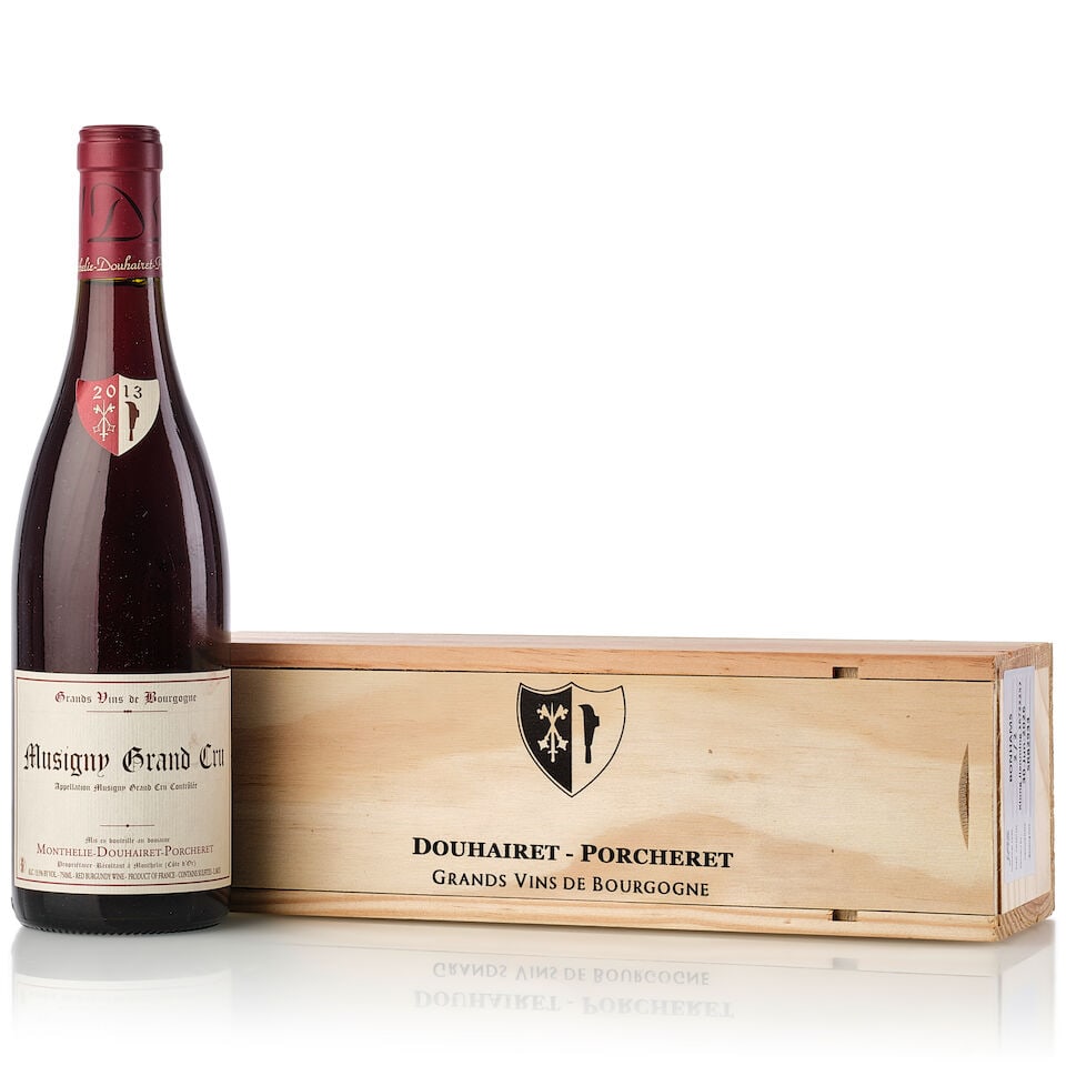 Domaine Douhairet Porcheret Musigny, 2013 (1x 750ml): Domaine Douhairet Porcheret Musigny, 2013 (1x 750ml) Region: Burgundy Label: slightly marked Packaging: owc For further information on this lot please visit Bonhams.com For further information about t