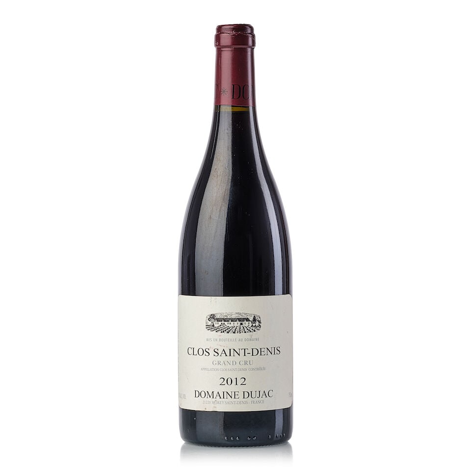 Domaine Dujac Clos St. Denis, 2012 (1x 750ml): Domaine Dujac Clos St. Denis, 2012 (1x 750ml) Region: Burgundy Capsule: slightly wrinkled Label: slightly scuffed For further information on this lot please visit Bonhams.com For further information a