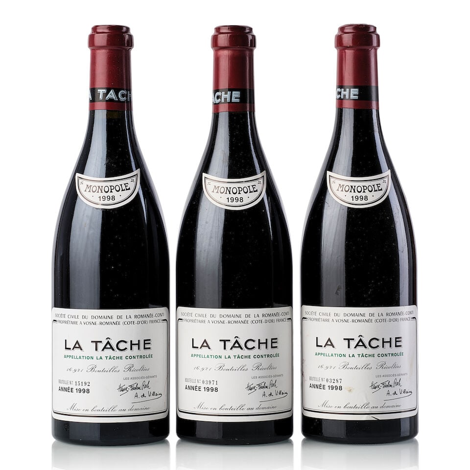 Domaine de la Romanée-Conti La Tâche, 1998 (3x 750ml) (1 of 3)