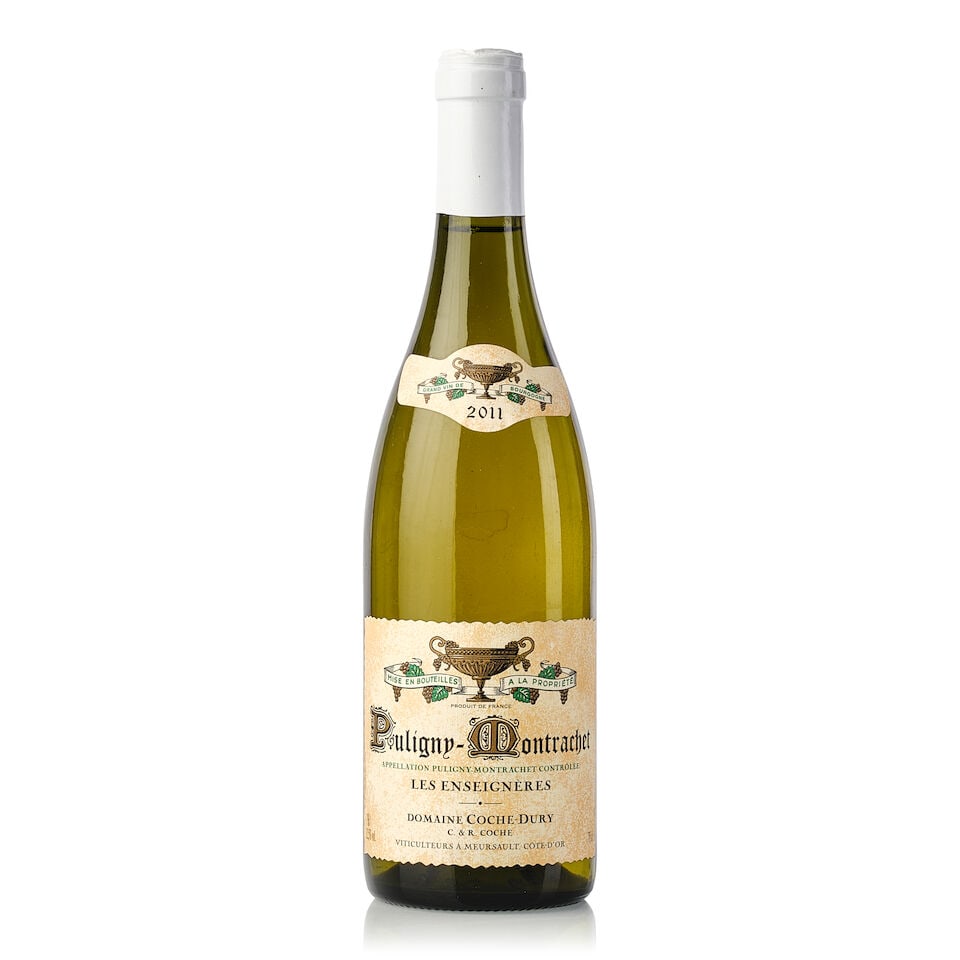 Domaine Coche Dury Puligny Montrachet Les Enseignères, 2011 (1x 750ml): Domaine Coche Dury Puligny Montrachet Les Enseignères, 2011 (1x 750ml) Region: Burgundy Capsule: wrinkled For further information on this lot please visit Bonhams.com For further information abou
