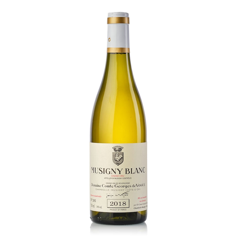 Domaine Comte Georges de Vogüé Musigny Blanc, 2018 (1x 750ml): Domaine Comte Georges de Vogüé Musigny Blanc, 2018 (1x 750ml) Region: Burgundy For further information on this lot please visit Bonhams.com For further information about this lot please