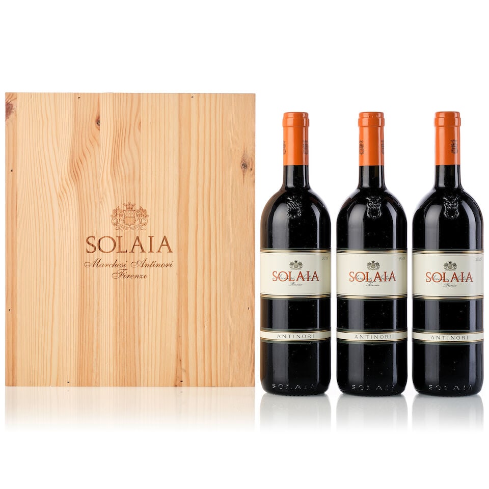 Solaia, 2019 (3x 750ml): Solaia, 2019 (3x 750ml) Region: Italy Packaging: owc3 For further information on this lot please visit Bonhams.com For further information about this lot please