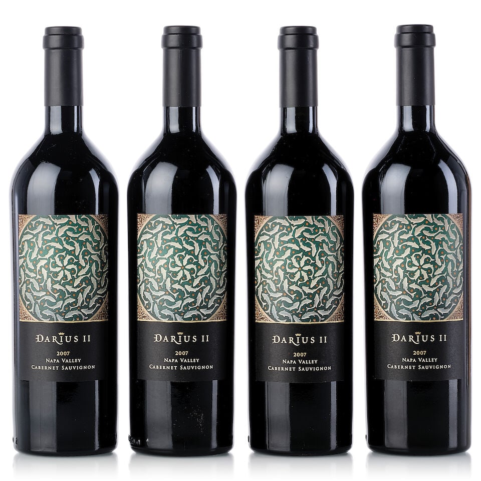 Darioush Darius II, 2007 (4x 750ml): Darioush Darius II, 2007 (4x 750ml) Region: United States Cork: 3x slightly depressed For further information on this lot please visit Bonhams.com For further information about this lot please