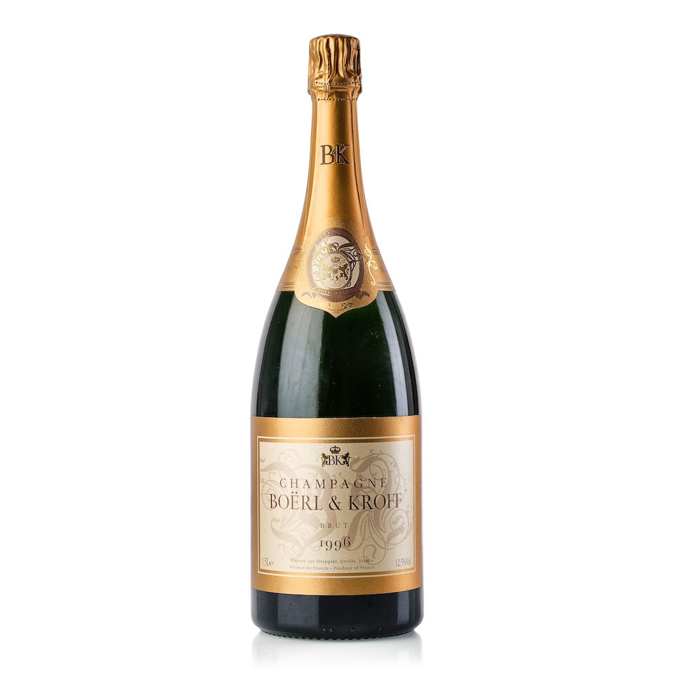 Boërl & Kroff, 1996 (1x Magnum): Boërl & Kroff, 1996 (1x Magnum) Region: Champagne Fill Level: 0.5cm inverted Capsule: slightly wrinkled Label: slightly scuffed Miscellaneous: disgorged: LX11631210 For further information on thi