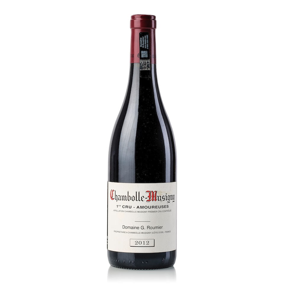 Domaine G. Roumier Chambolle Musigny Les Amoureuses, 2012 (1x 750ml): Domaine G. Roumier Chambolle Musigny Les Amoureuses, 2012 (1x 750ml) Region: Burgundy Capsule: with prooftag Label: marked Miscellaneous: Provenance: The Ruby Collection | Zachys For further informati