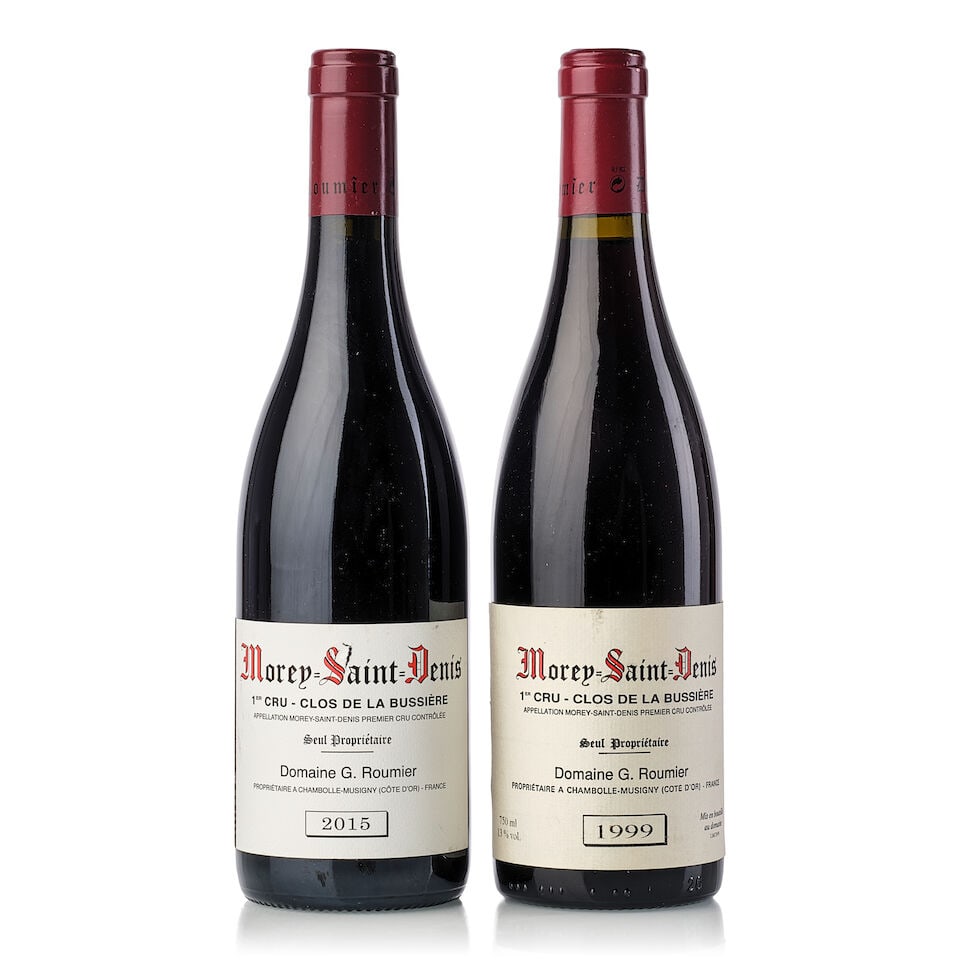 Domaine G. Roumier Morey St. Denis Clos de La Bussière, 1999 (1x 750ml) Domaine G. Roumier ...: Domaine G. Roumier Morey St. Denis Clos de La Bussière, 1999 (1x 750ml) Region: Burgundy Fill Level: 1cm Domaine G. Roumier Morey St. Denis Clos de La Bussière, 2015 (1x 750ml) Region: Burgu